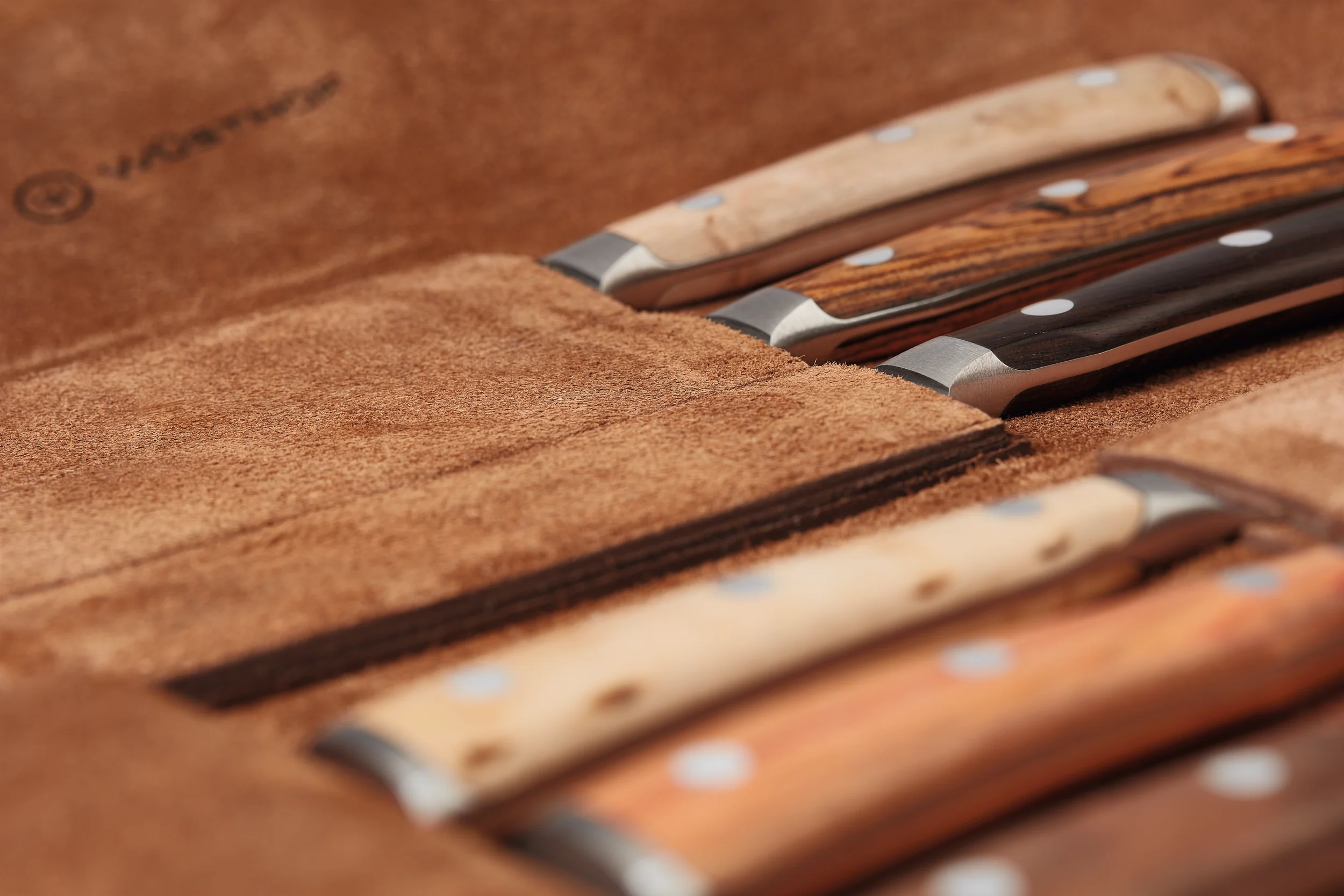 Ikon Selection 6-piece Steak Knife Set with Leather Knife Roll - Image 13